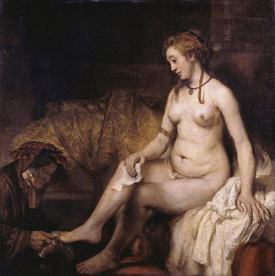 Rembrandt, Bathseba mit König Davids Brief, 1654. Quelle: Wikimedia Commons. Lizenz: PD-Art