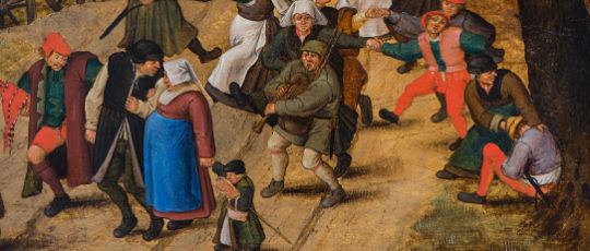 Pieter Brueghel der Jüngere, Rückkehr von der Kirmes, 1619/1636. Fürstenberg-Stiftung Eggeringhausen. Ausschnitt